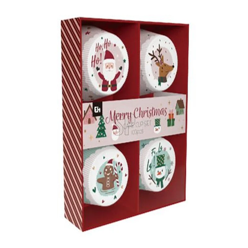 Keksiukų formelė kalėdinė. 5 cm x 5 cm Keksiukų formelė kalėdinė. 5 cm x 5 cm