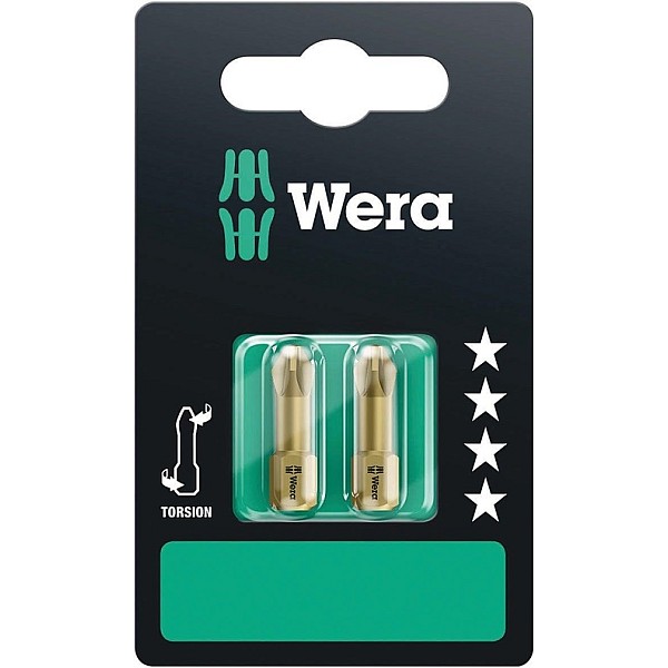 SCREWDRIVER BIT WERA TORSION 2PCS PZ2X25