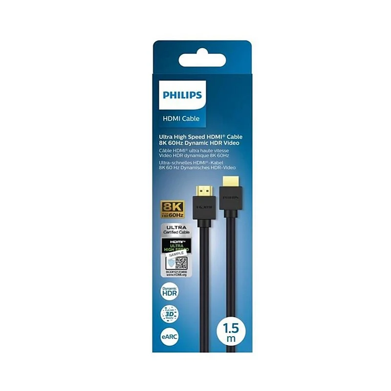 Laidas PHILIPS HDMI M. HDMI M. 1.5m. juodas SWV9431/00 Laidas PHILIPS HDMI M. HDMI M. 1.5m. juodas SWV9431/00