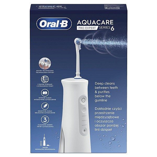 Irigators Oral-B AquaCare 6 PRO EXPERT. balta