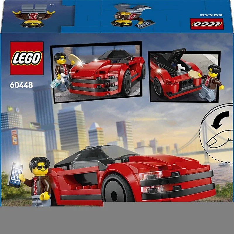 Konstruktorius LEGO® City Red Sports Car 60448. 109 vnt. Konstruktorius LEGO® City Red Sports Car 60448. 109 vnt.