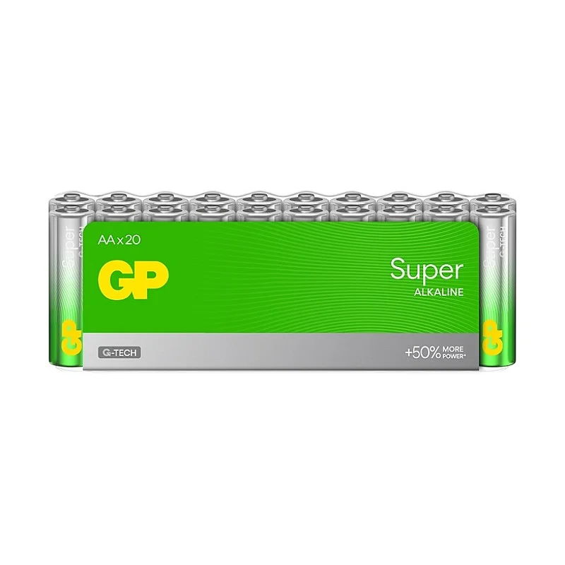 Elementai GP SUPER ALKALINE AA/LR06. 1.5V. 20 vnt.