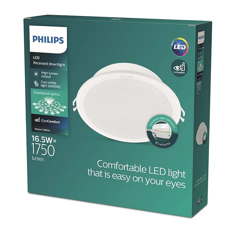 RECESSED PHILIPS MESON 150 16.5W 40K WH