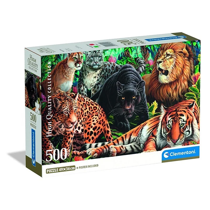 TOY PUZZLE WILD CATS 500 35584