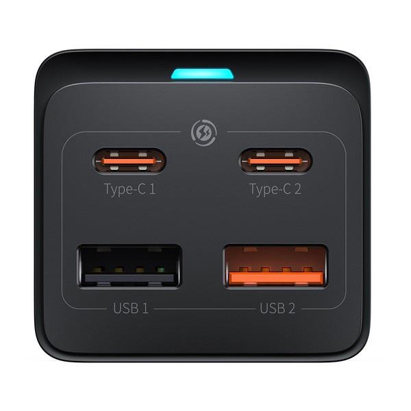 Adapteris Baseus GaN3 Pro 2 x USB/2 x USB Type C. 1.5 m 65 W