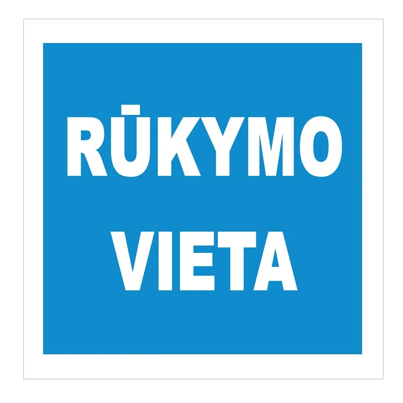 STICKER PLACE FOR SMOKING 135X135MM