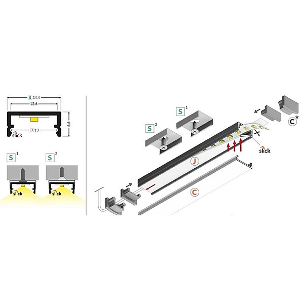 LED SET PREMIUM BEGTON12 2000 WHITE