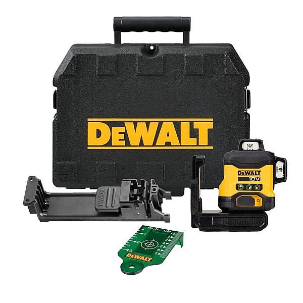 Nivelieris Dewalt DCLE34031N-XJ. 360 °. zaļa