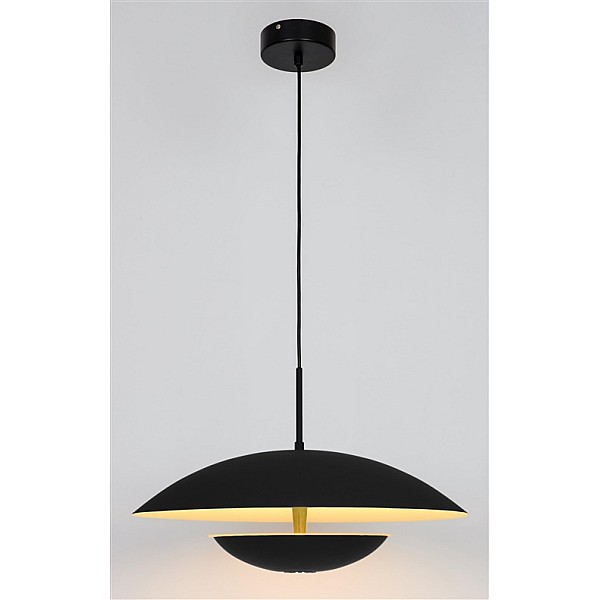 PENDANT LIGHT AURAS 2XE14 D40CM BLACK