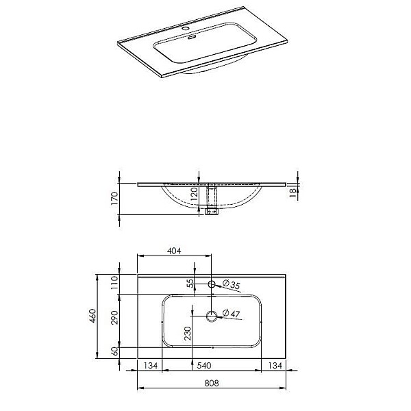 WASHBASIN SKAPPA 80