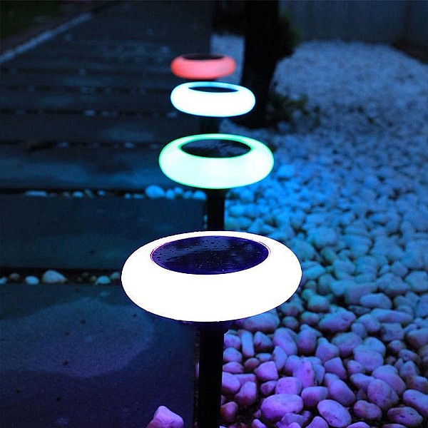 LIGHT WITH SOLAR BAT LED VOOZY RGB IP44