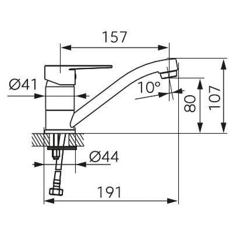 MIXER WASHBAS FERRO RENNTO BNT2A. CHROME
