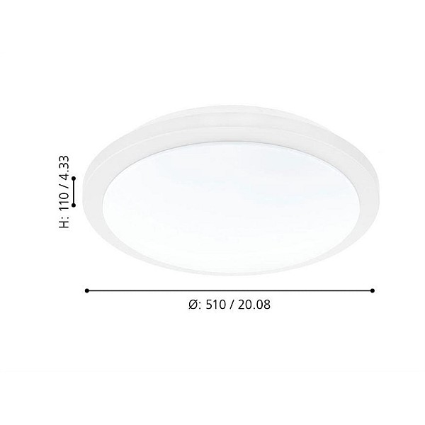 LED PLAFOND COMPETA 2700-4000K WHITE