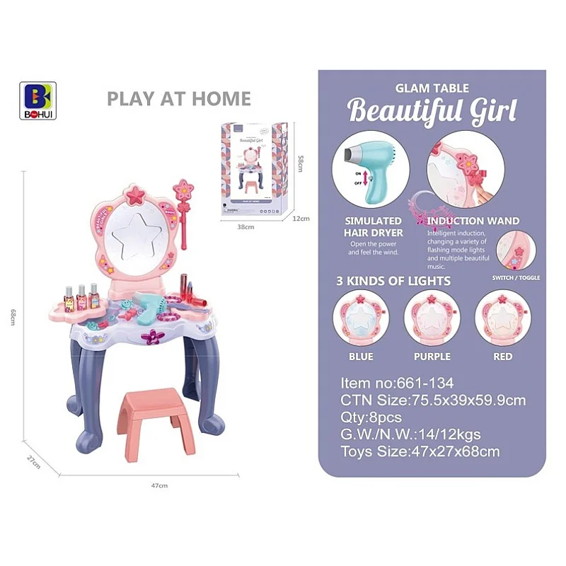 DRESSING TABLE WITH SOUND AND LIGHT BATT