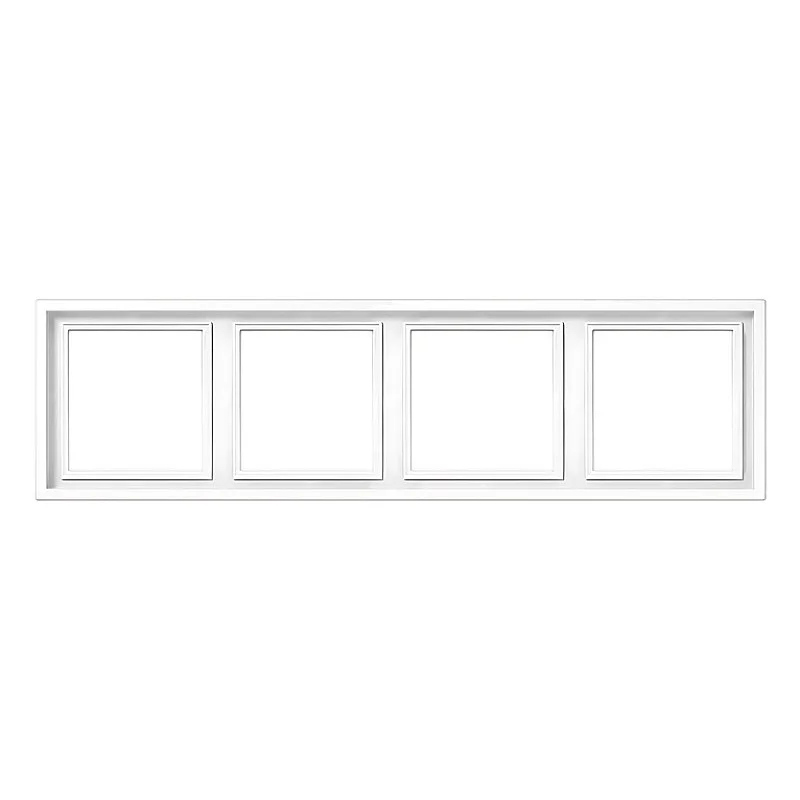 Keturvietis rėmelis LIREGUS MODERN. matinės baltos spalvos