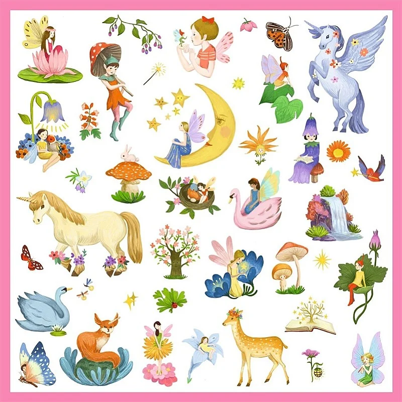 TOY STICKERS FANTASY 160PCS DJ09279