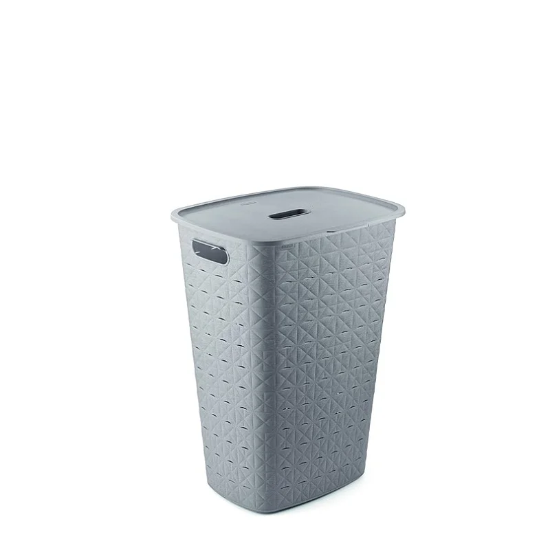 Skalbinių dėžė Curver Softex. 56 l. pilka. 42 cm x 31.6 cm Skalbinių dėžė Curver Softex. 56 l. pilka. 42 cm x 31.6 cm