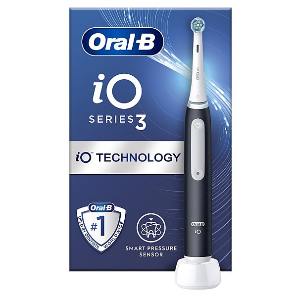 Elektrinis dantų šepetėlis Braun Oral-B iO Series 3. juodas