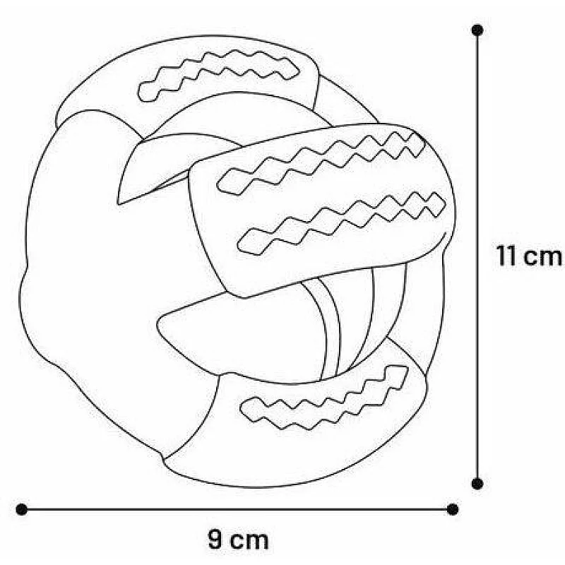 Rotaļlieta sunim Flamingo Dina With Ball. zaļa