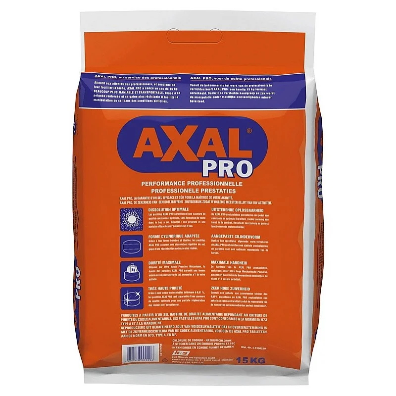 Sāls ūdens mīkstināšanai Axal Pro. 15kg Sāls ūdens mīkstināšanai Axal Pro. 15kg