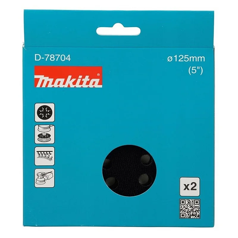 PALIKTNIS SLĪP.MAKITA 125MM 2GAB D-78704