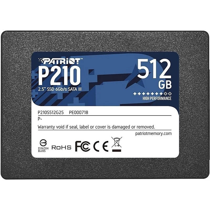 Cietais disks (SSD) Patriot Memory P210. 2.5". 512 GB Cietais disks (SSD) Patriot Memory P210. 2.5". 512 GB