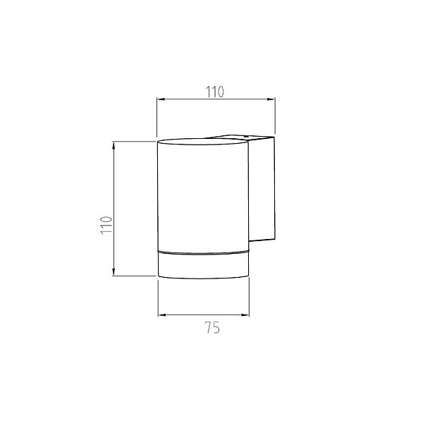 Lampa Domoletti ELDO HR60273. 7W. GU10. IP44. melna