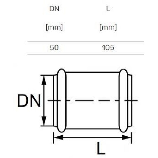 Remonto mova vidaus kanalizacijai Magnaplast Skolan. 58 mm