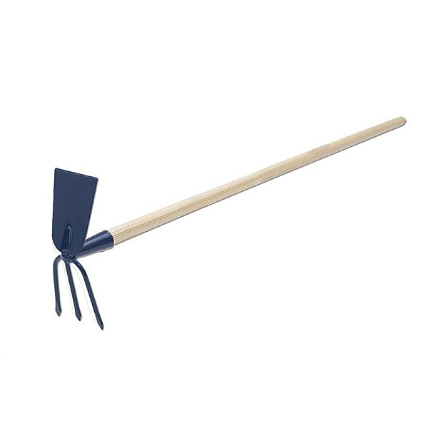 COMBI FORK HOE WITH PINE VARNISH HANDLE