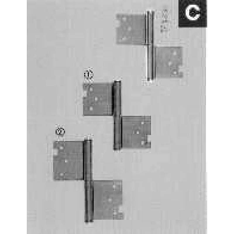 Įleidžiamasis durų lankstas C2 100 100 mm. dešinysis Įleidžiamasis durų lankstas C2 100 100 mm. dešinysis