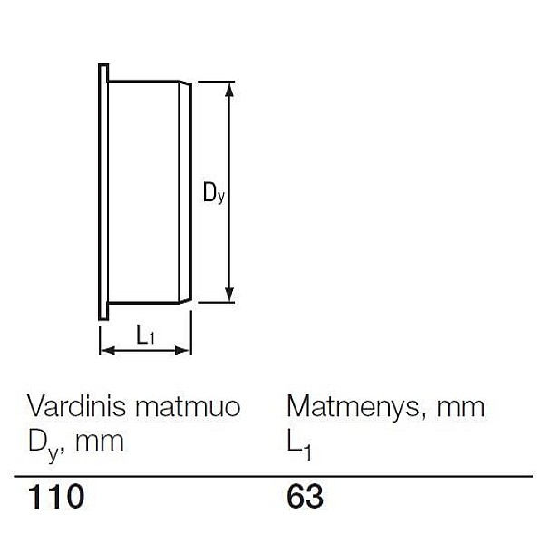 Lauko kanalizacijos aklė Wavin. Ø 110 mm