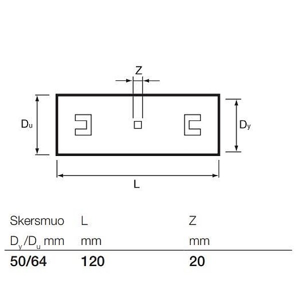 Drenažo vamzdžių jungiamoji mova Wavin. Ø 50 mm