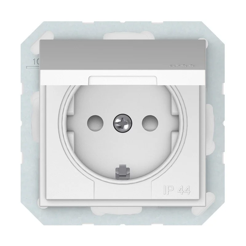 Kištukinis lizdas VILMA QR1000. mat. baltos spalvos. IP44 Kištukinis lizdas VILMA QR1000. mat. baltos spalvos. IP44