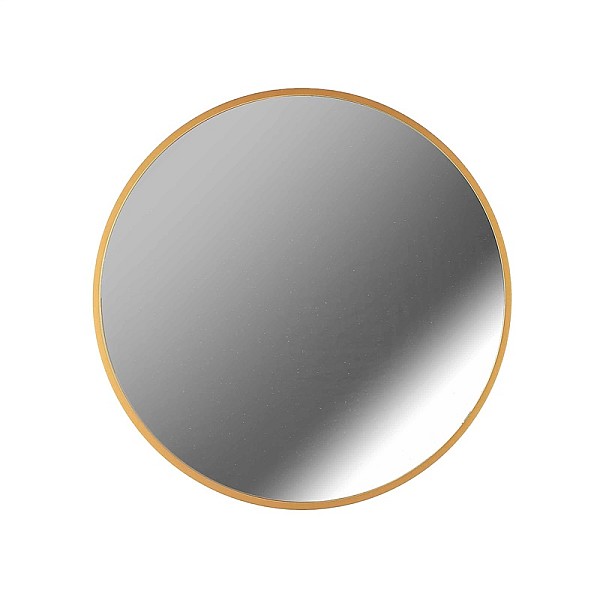 MIRROR ROUND 60 CM FRAME MDF GOLD