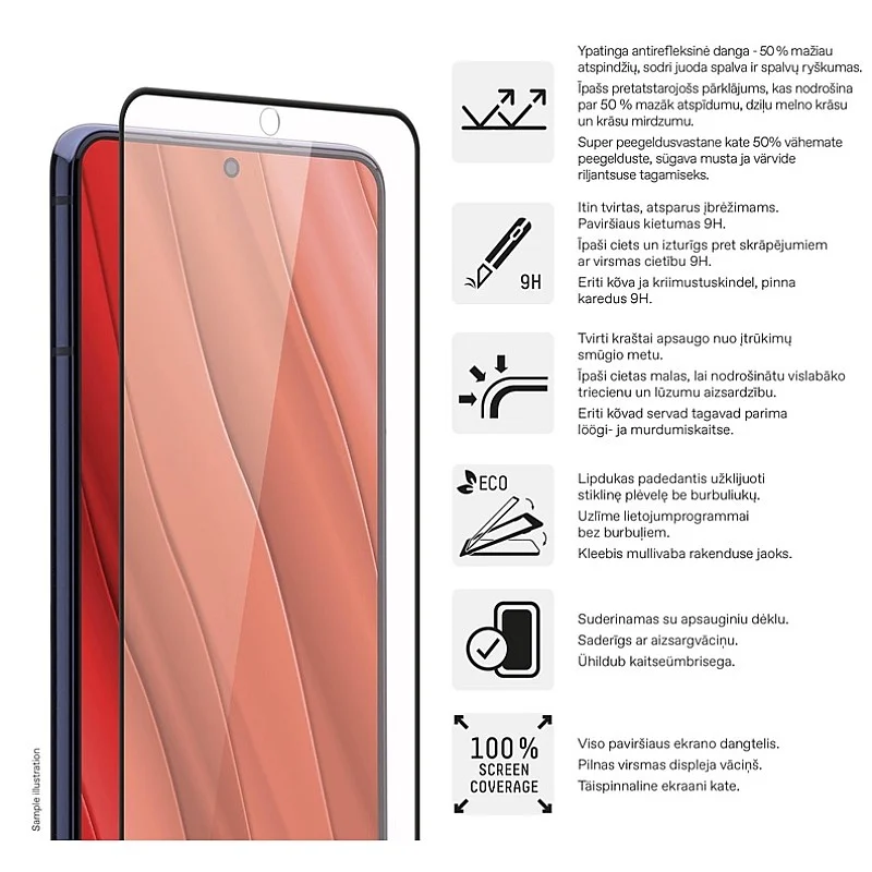 Tālruņa ekrāna aizsargstikls Toti Galaxy S25 Ultra. 9H. 6.9 Tālruņa ekrāna aizsargstikls Toti Galaxy S25 Ultra. 9H. 6.9