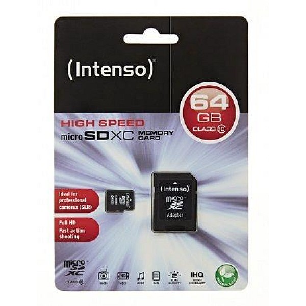 MEMORY CARD INTENSO MICSDXC 64 GB