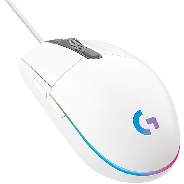 Spēļu pele Logitech G102 Lightsync. balta