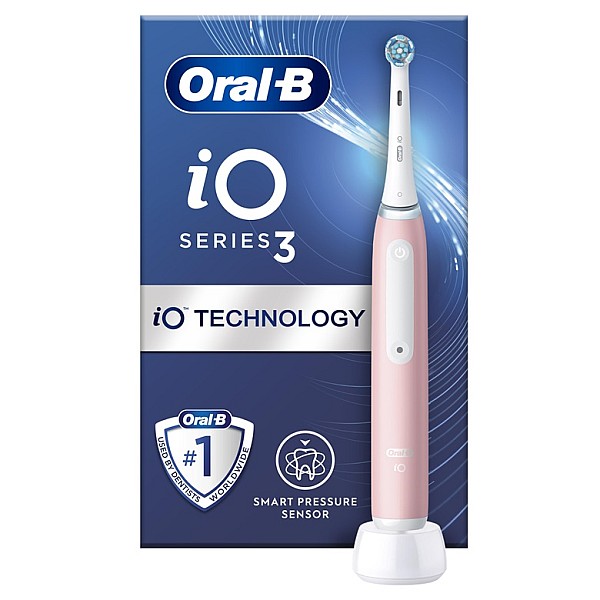 Elektrinis dantų šepetėlis Braun Oral-B iO Series 3. rožinis