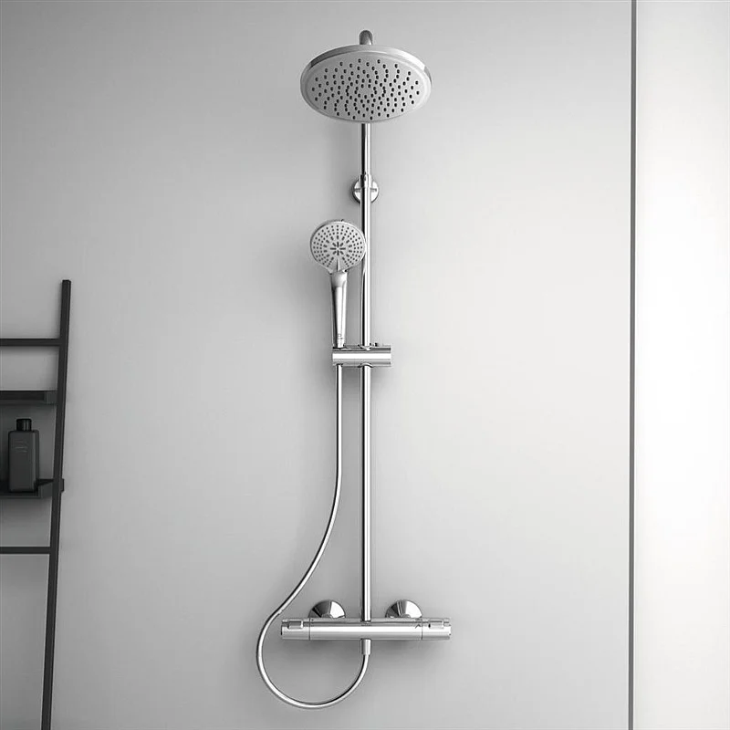 TERMOSTATS DUŠAS KOMPLEKTS T25.HROMĒTS