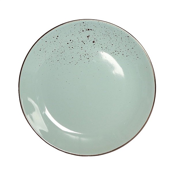 SALAD PLATE WITH SPECKLE MINT 19.5CM