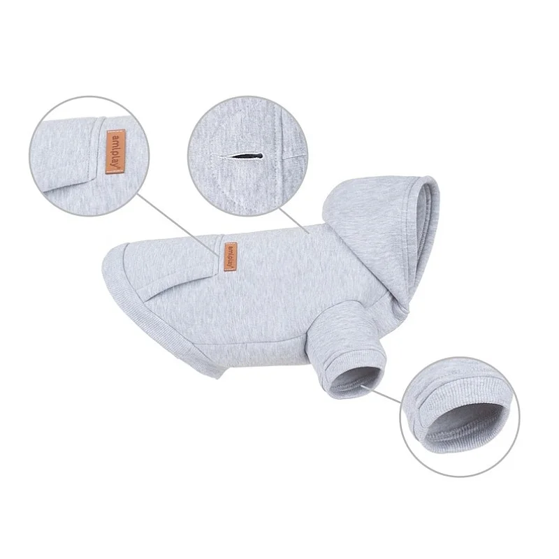 HOODIE DOG YORKSHIRE TEXAS 30CM GRAY