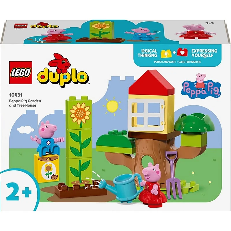 Konstrukt LEGO Duplo Pepos Pig sodas ir namelis medyje 10431