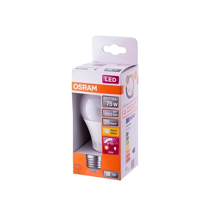 Lemputė Osram LED. A75. šiltai balta. E27. 10 W. 1055 lm Lemputė Osram LED. A75. šiltai balta. E27. 10 W. 1055 lm