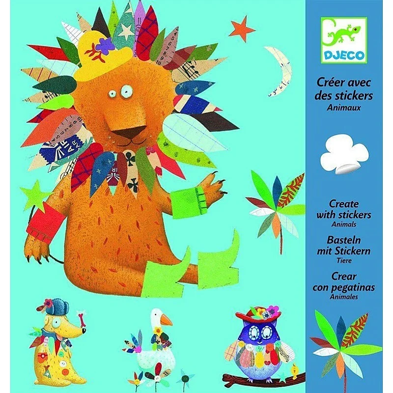 Dekoravimo rinkinys Djeco DJ08932. įvairių spalvų