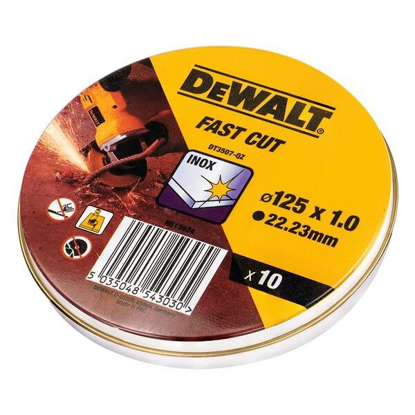 METĀLA GRIEŠANAS DISKS DEWALT 125X1 MM