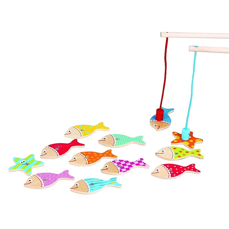 WOODEN GAME MAGNETIC FISHING