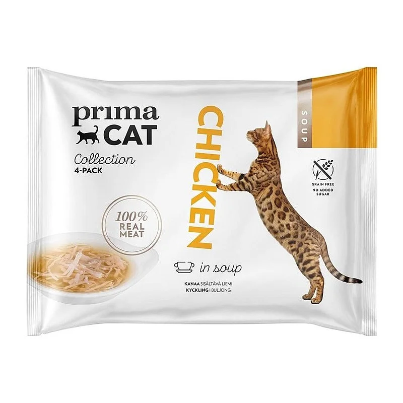 PRIMACAT SOUP CHICKEN 4X40GR
