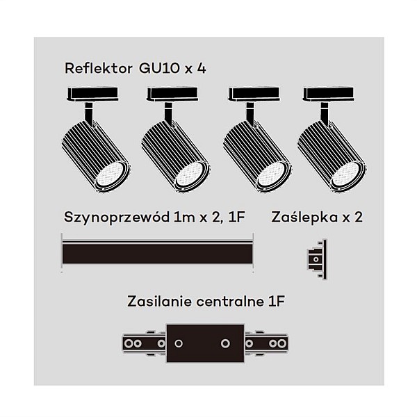 LIGHT TRACK SYSTEM TOKIO 4XGU10 BLACK