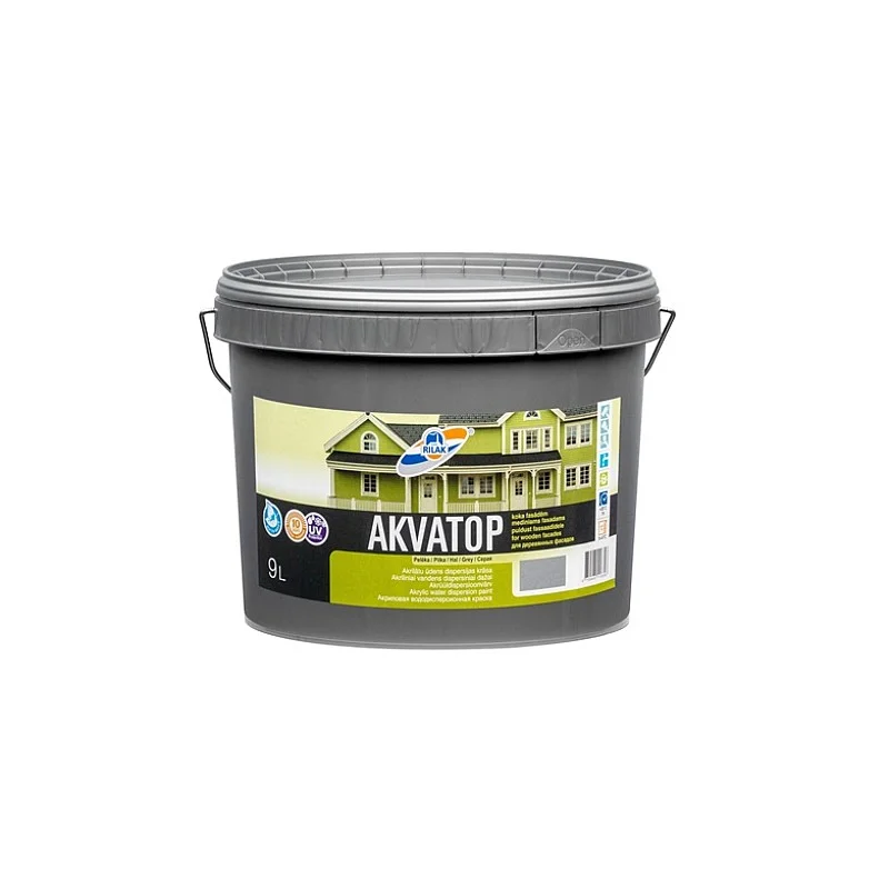 PAINT AKVATOP GREY 9L PAINT AKVATOP GREY 9L
