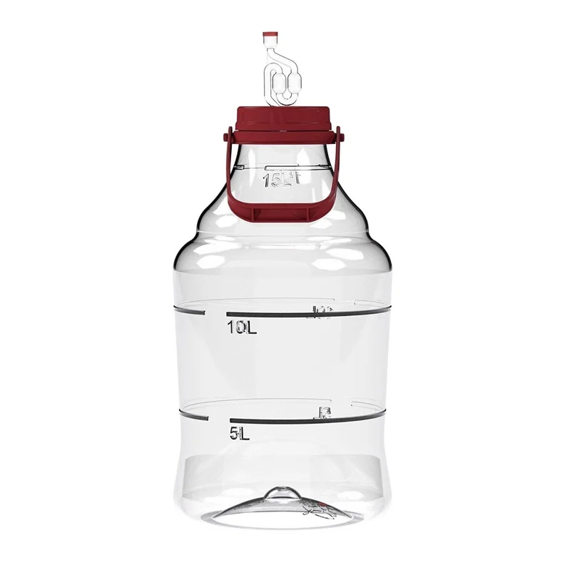 UNBREAKABLE DEMIJOHN 15L HANDLE/AIRLOKS